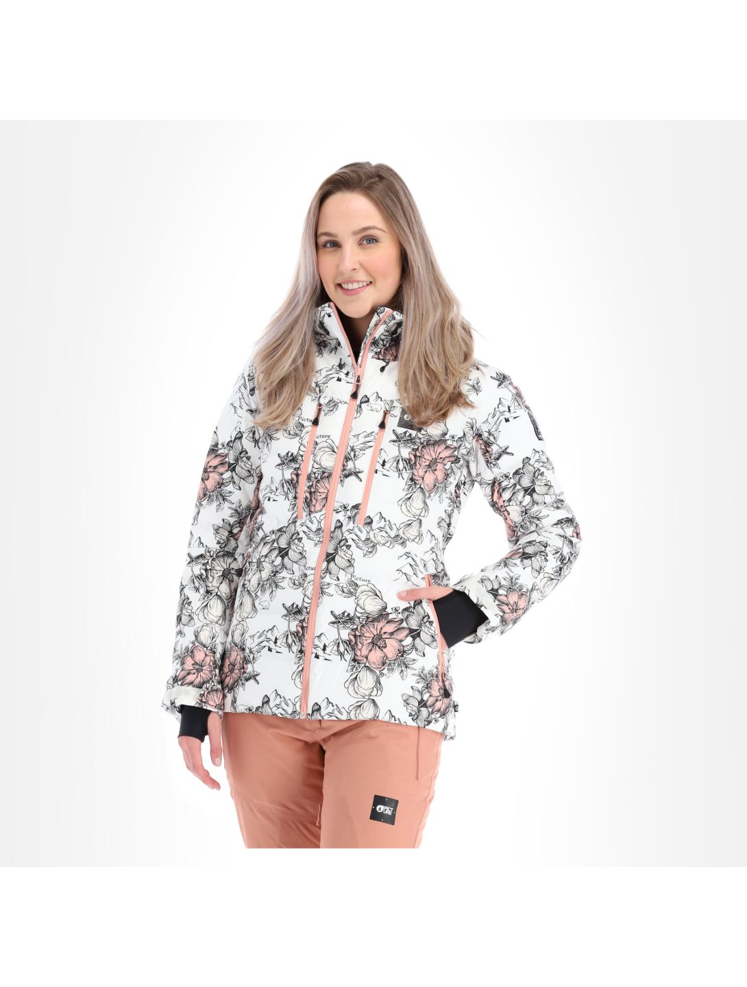 Picture, Pluma Jkt veste de ski slim fit femmes peonies blanc 