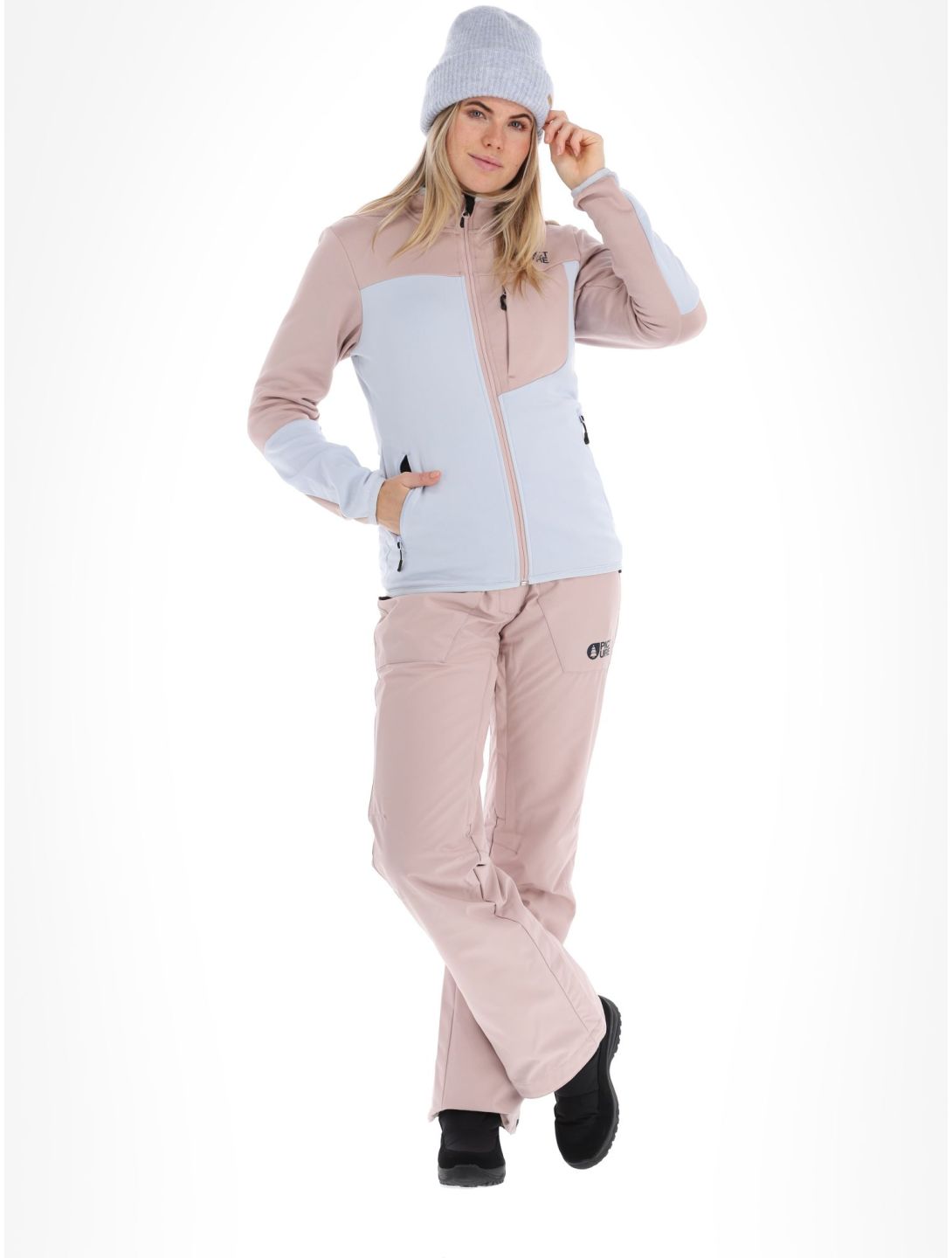 Picture, Rommana Fleece gilet femmes Ice Melt bleu, rose 