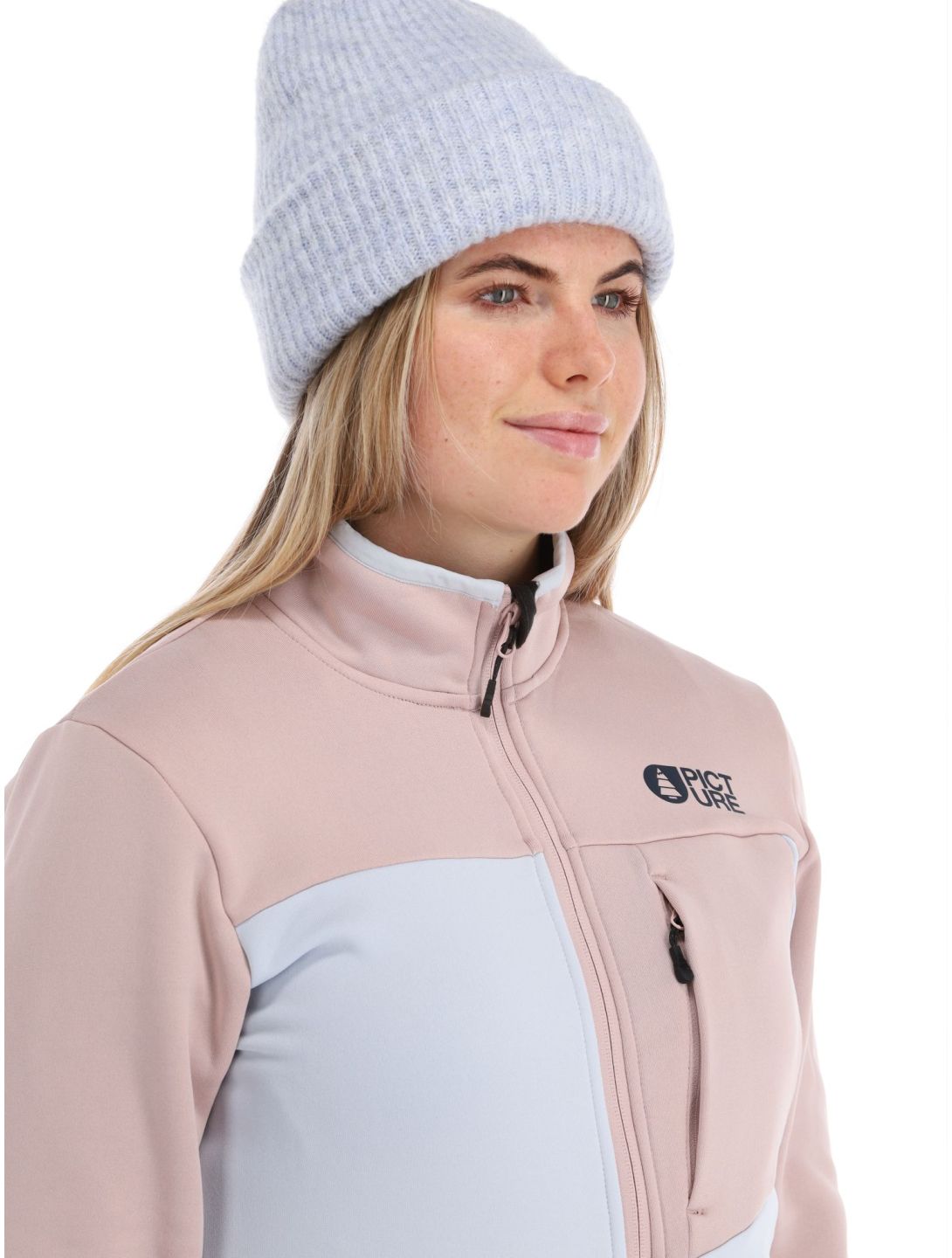 Picture, Rommana Fleece gilet femmes Ice Melt bleu, rose 