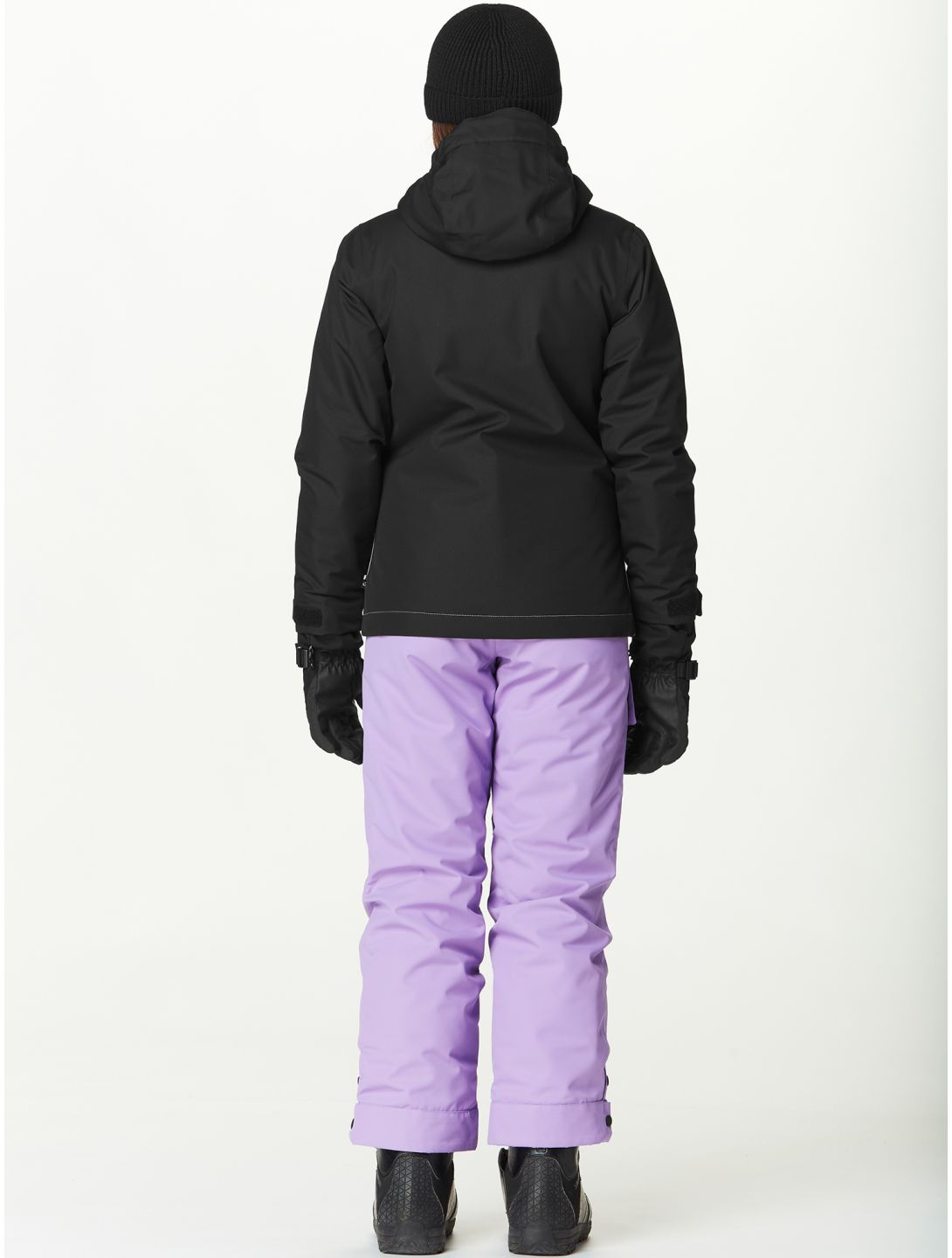 Picture, Seady veste de ski enfants Black Paisley Purple Siltgreen noir, vert, violet 