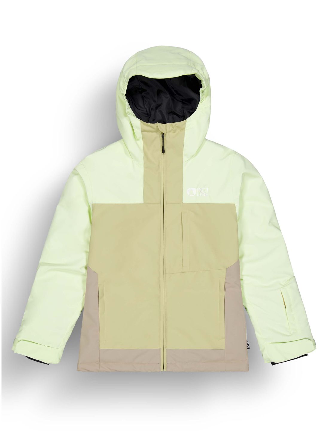 Picture, Seady veste de ski enfants Lime Cream Roebuck Hemp brun, vert 