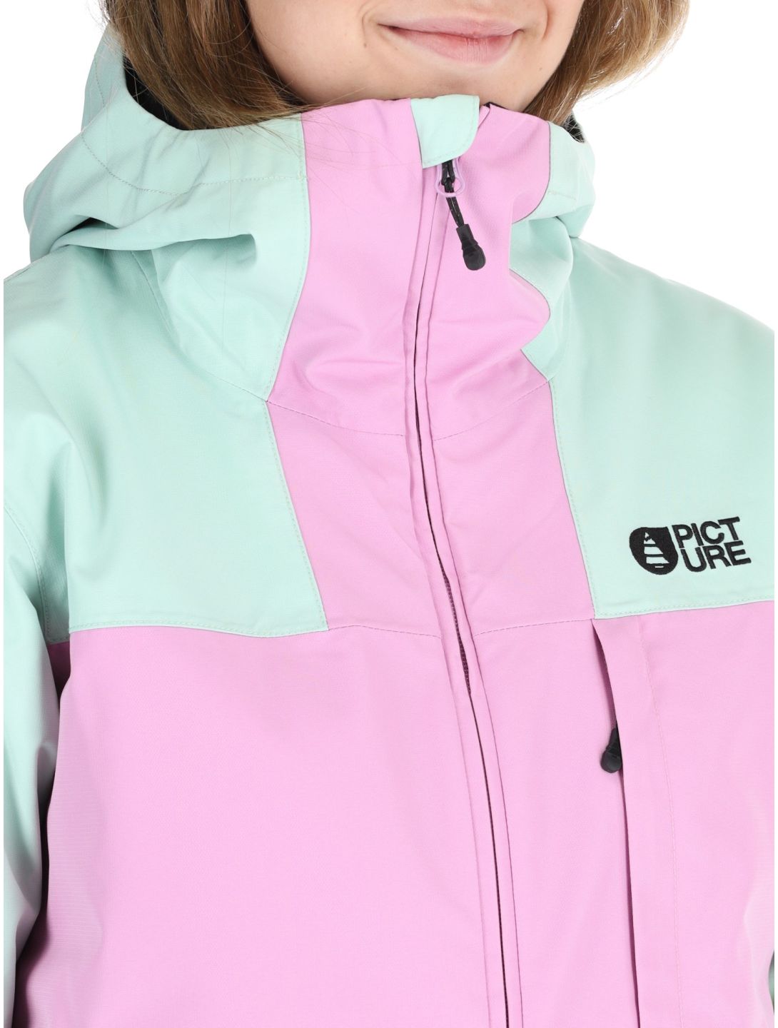 Picture, Seakrest veste de ski femmes Silt Green Orchid Acid Lime gris, rose 