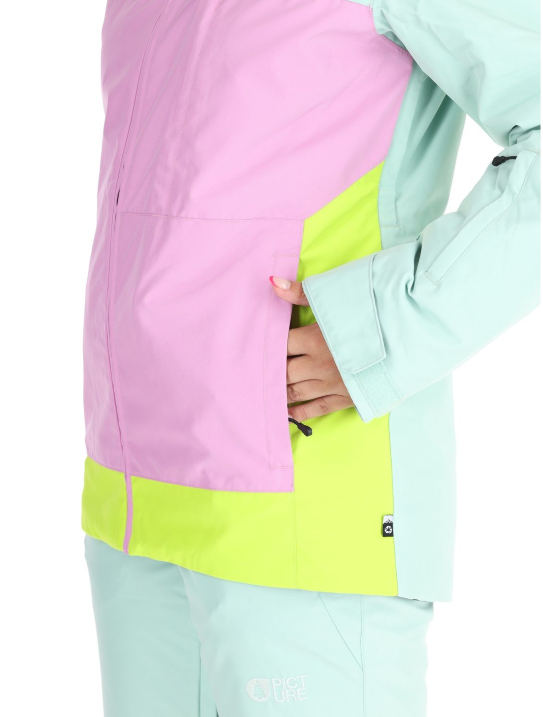 Picture, Seakrest veste de ski femmes Silt Green Orchid Acid Lime gris, rose 