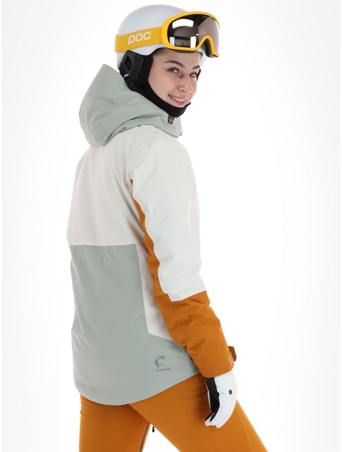 Picture, Seen veste de ski femmes Light Milk blanc, brun 