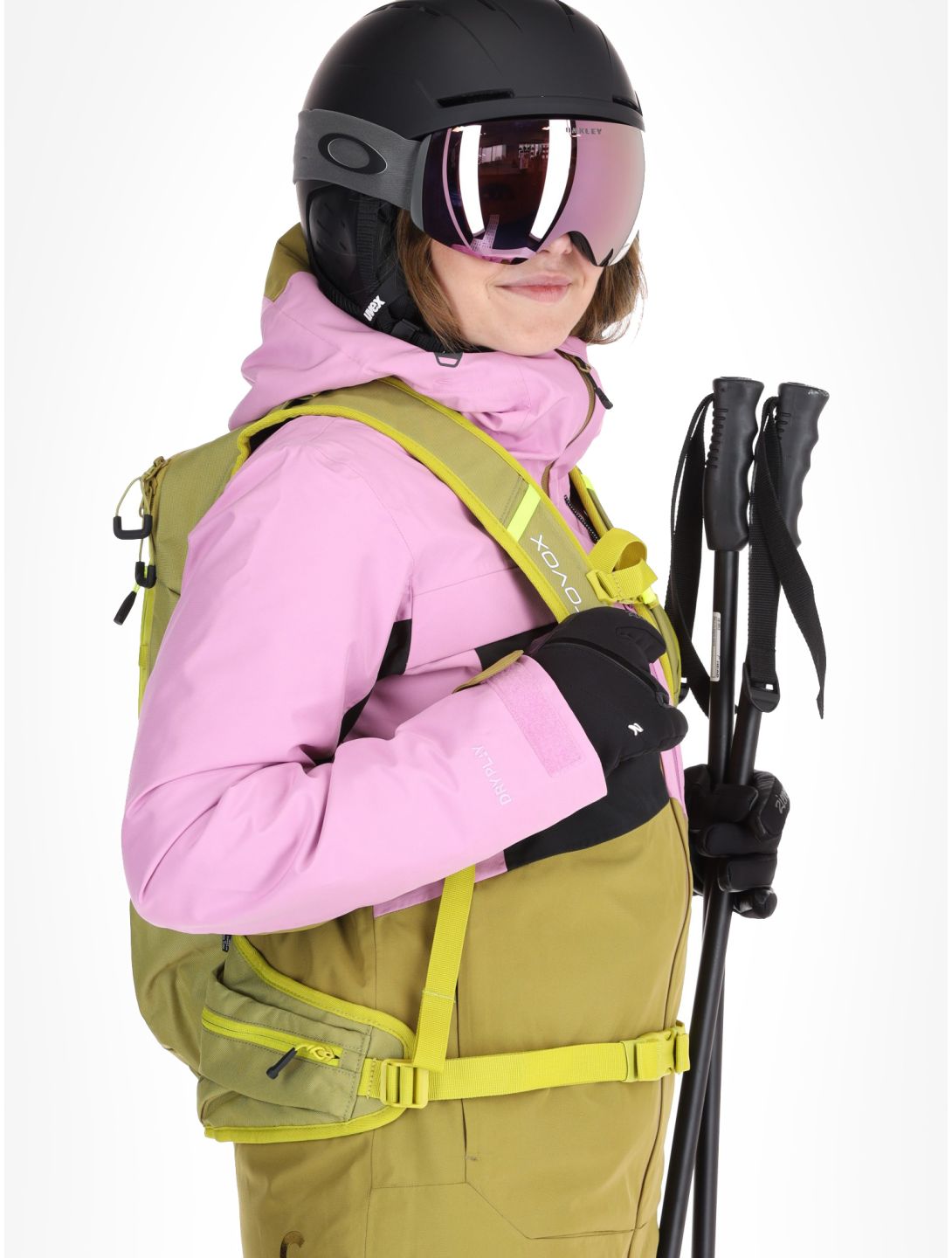 Picture, Seen veste de ski femmes Orchid Green Moss Black rose, vert 