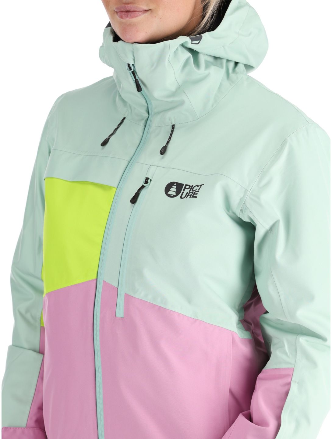 Picture, Seen veste de ski femmes Silt Green Acid Lime Orchid rose, vert 