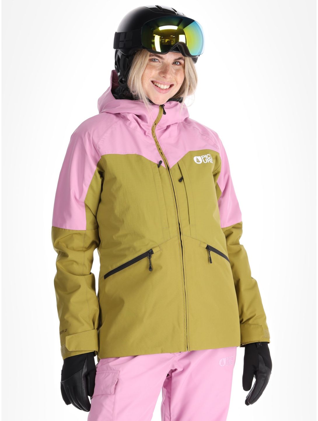 Picture, Sitkah veste de ski femmes Orchid Green Moss rose, vert 