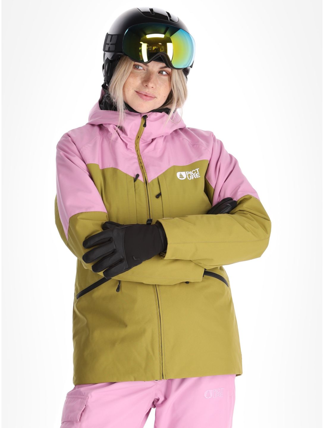 Picture, Sitkah veste de ski femmes Orchid Green Moss rose, vert 