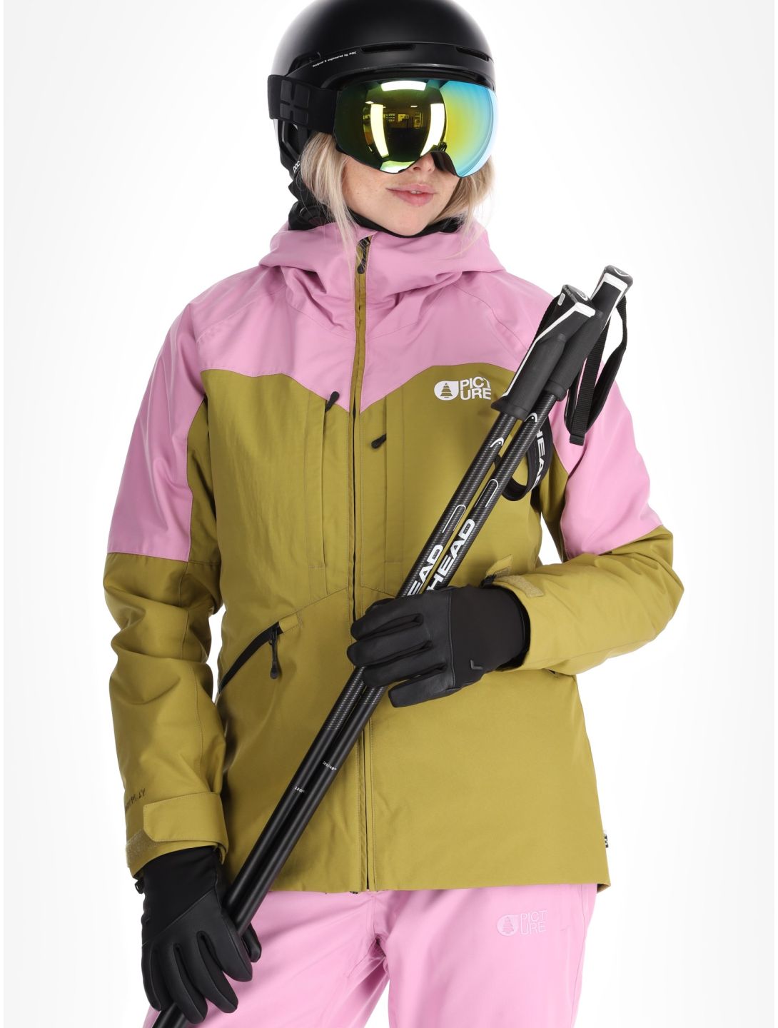 Picture, Sitkah veste de ski femmes Orchid Green Moss rose, vert 