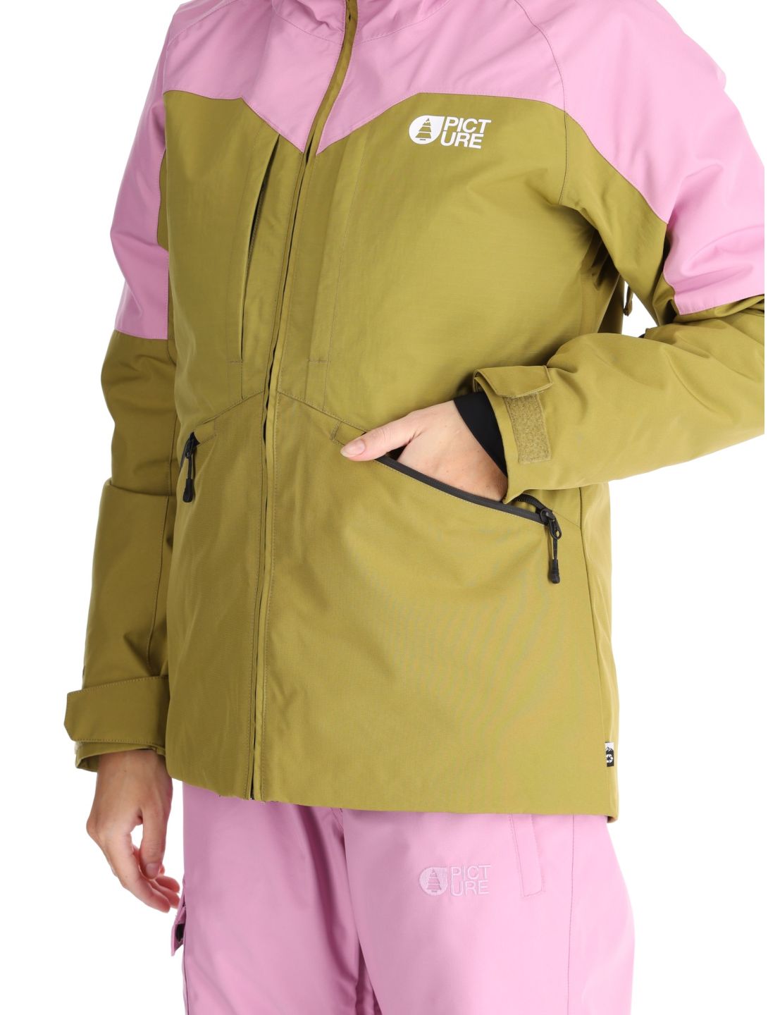 Picture, Sitkah veste de ski femmes Orchid Green Moss rose, vert 