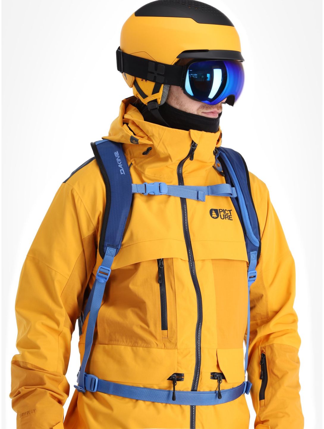 Picture, Stone veste de ski hommes Autumn Blaze jaune 