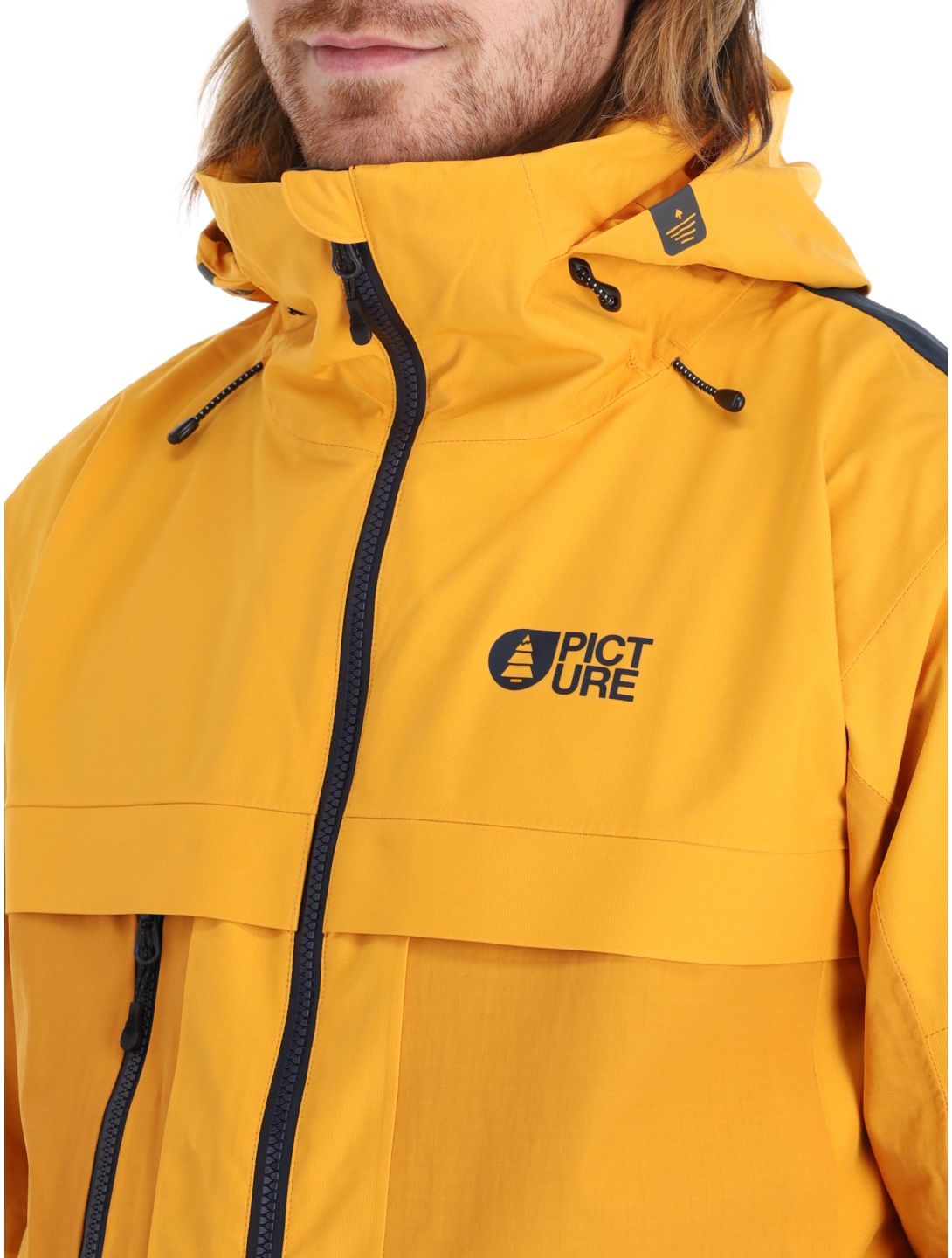 Picture, Stone veste de ski hommes Autumn Blaze jaune 