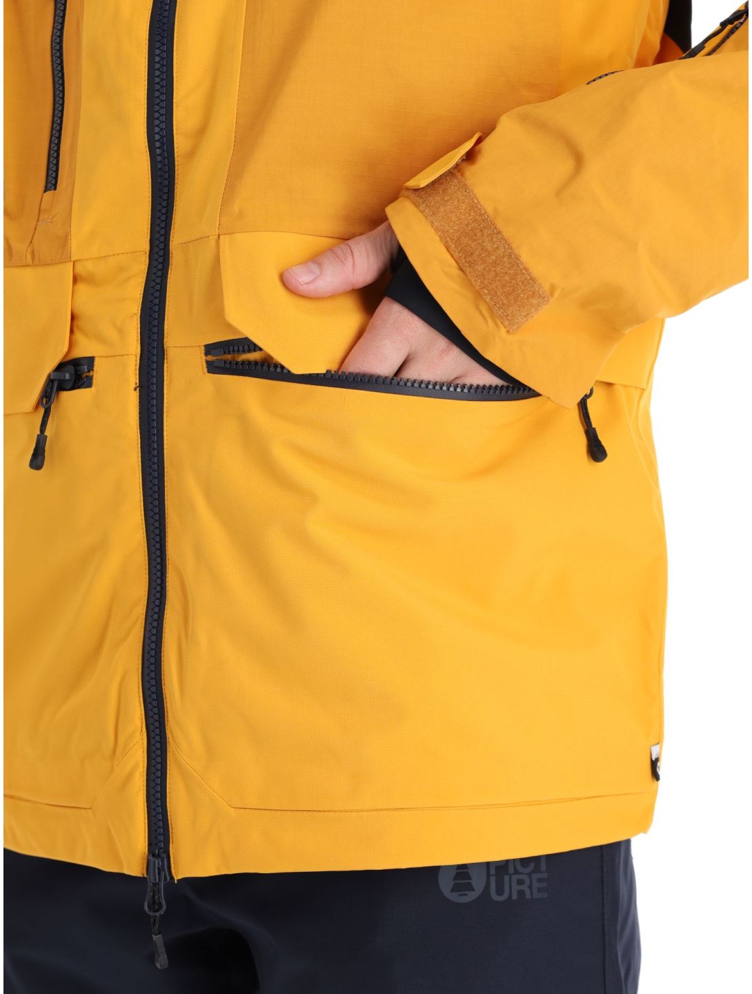 Picture, Stone veste de ski hommes Autumn Blaze jaune 