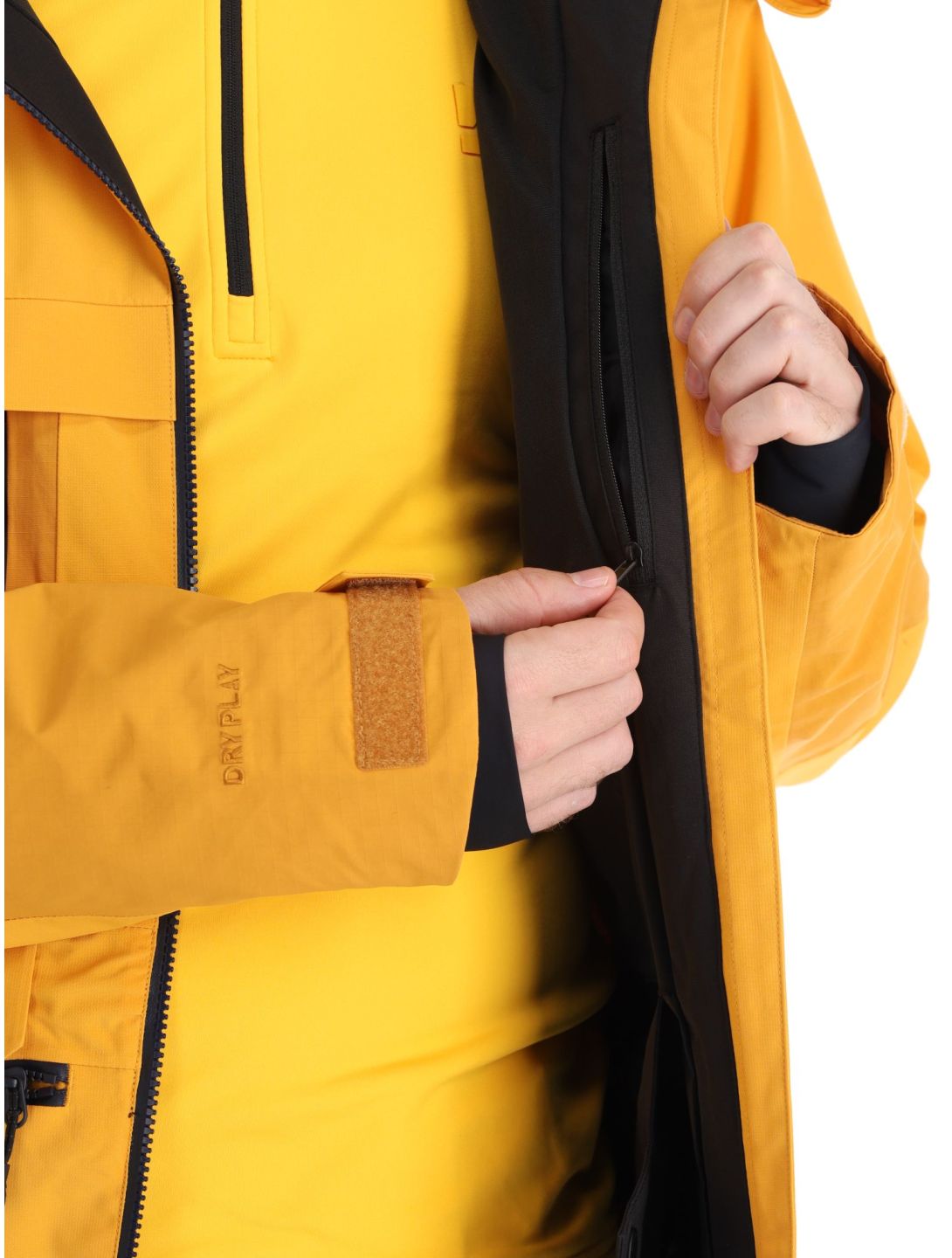 Picture, Stone veste de ski hommes Autumn Blaze jaune 