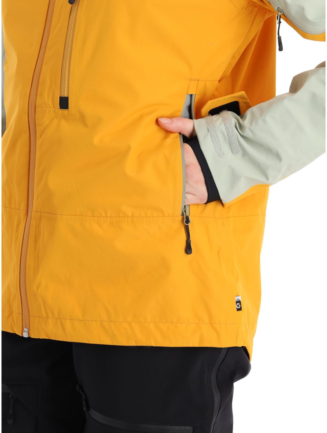 Picture, Sylva 3L veste de ski à coque dure femmes Autumn Blaze jaune, vert 