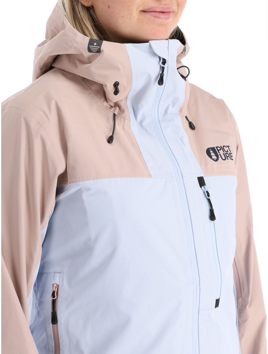 Picture, Sylva 3L veste de ski à coque dure femmes Ice Melt bleu, rose 