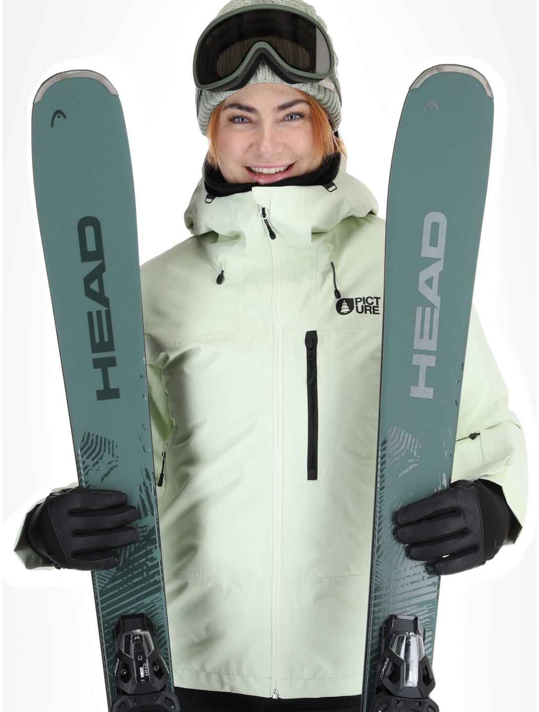 Picture, Sylva 3L veste de ski à coque dure femmes Lime Cream vert 