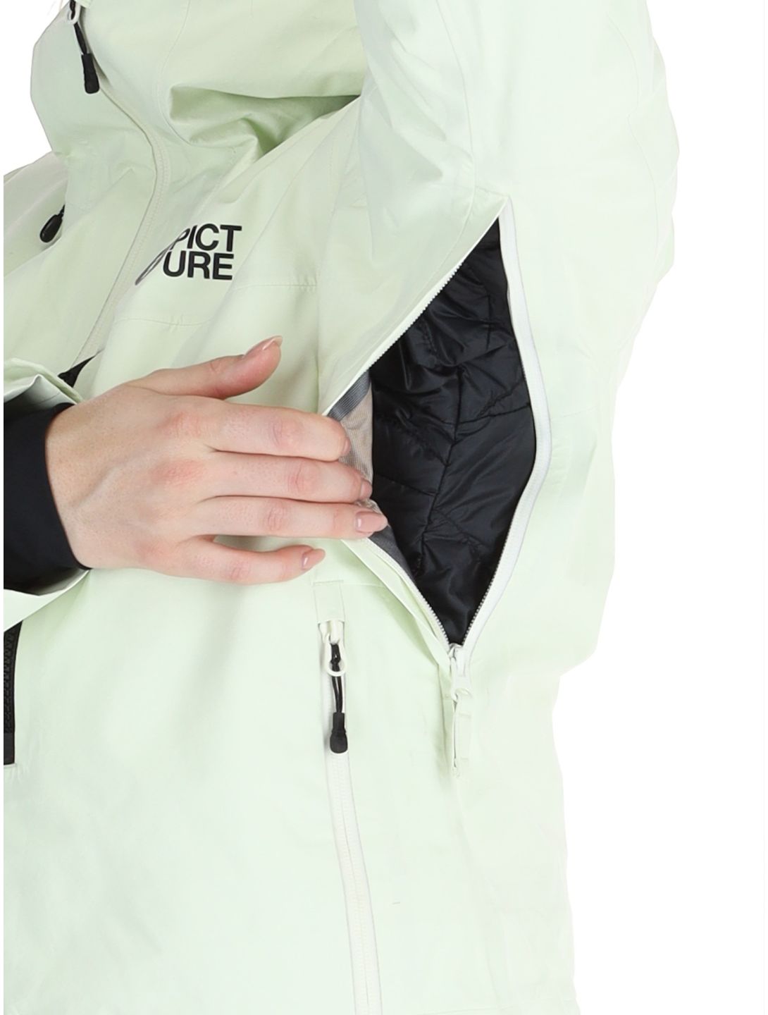 Picture, Sylva 3L veste de ski à coque dure femmes Lime Cream vert 