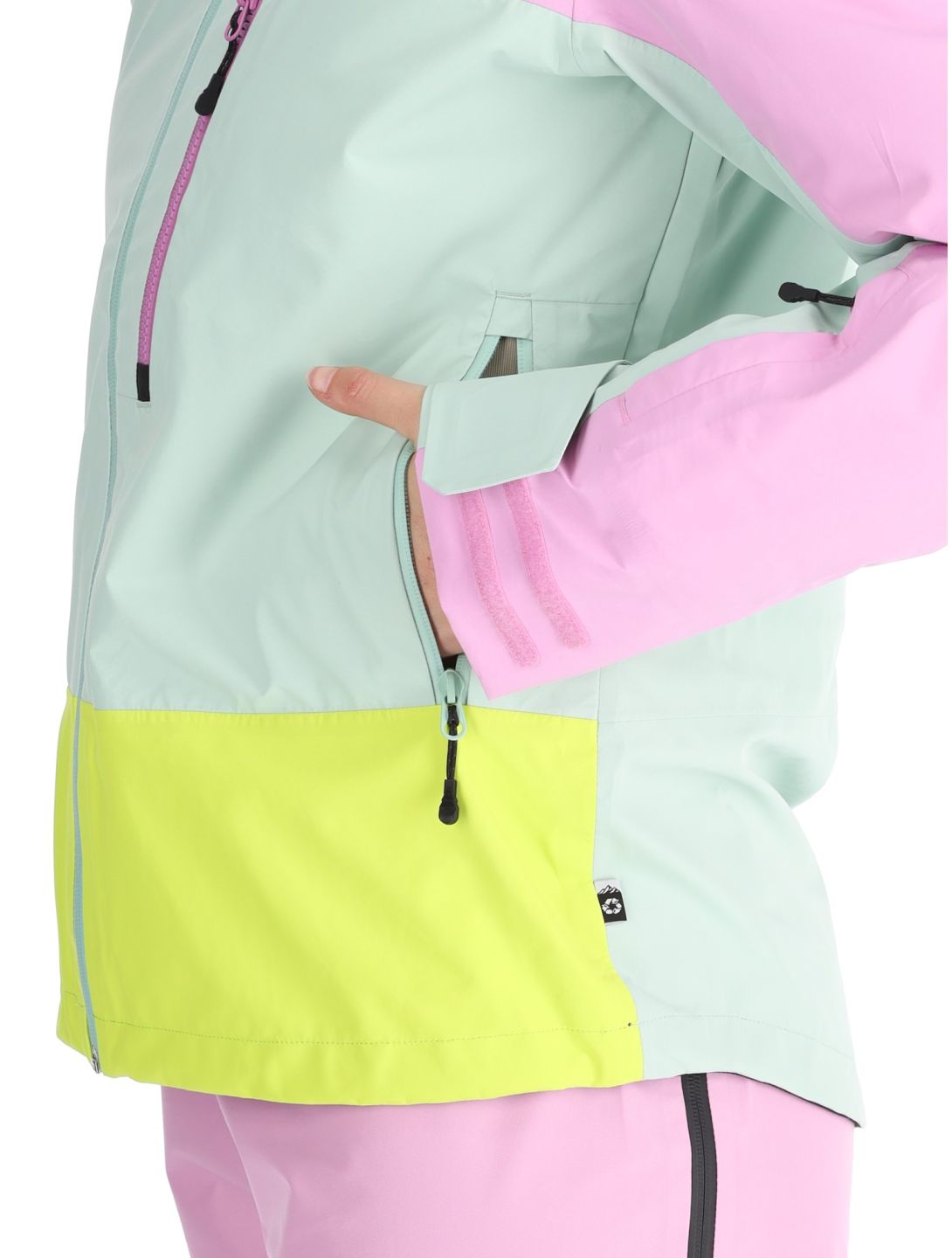 Picture, Sylva 3L veste de ski à coque dure femmes Orchid Silt Green Acid Lime gris, rose, vert 