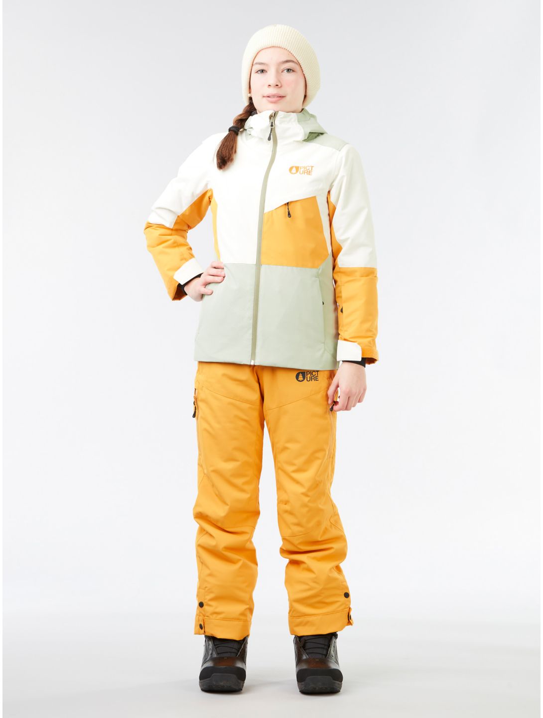 Picture, Time pantalon de ski enfants Autumn Blaze jaune 