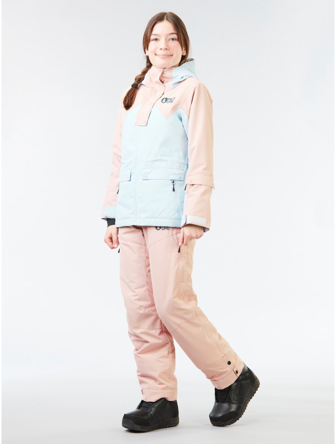 Picture, Time pantalon de ski enfants Shadow Gray rose 