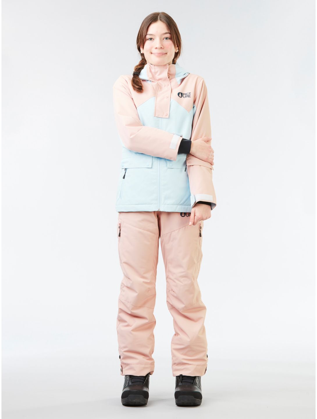 Picture, Time pantalon de ski enfants Shadow Gray rose 