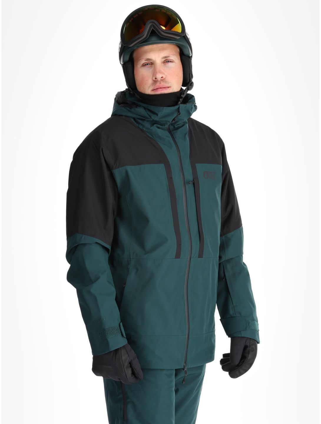 Picture, Track veste de ski hommes Black Ponderosa Pine noir, vert 