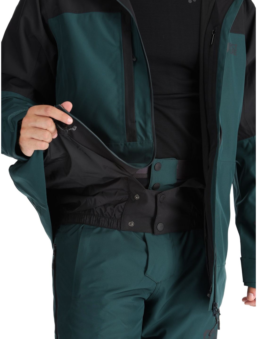 Picture, Track veste de ski hommes Black Ponderosa Pine noir, vert 