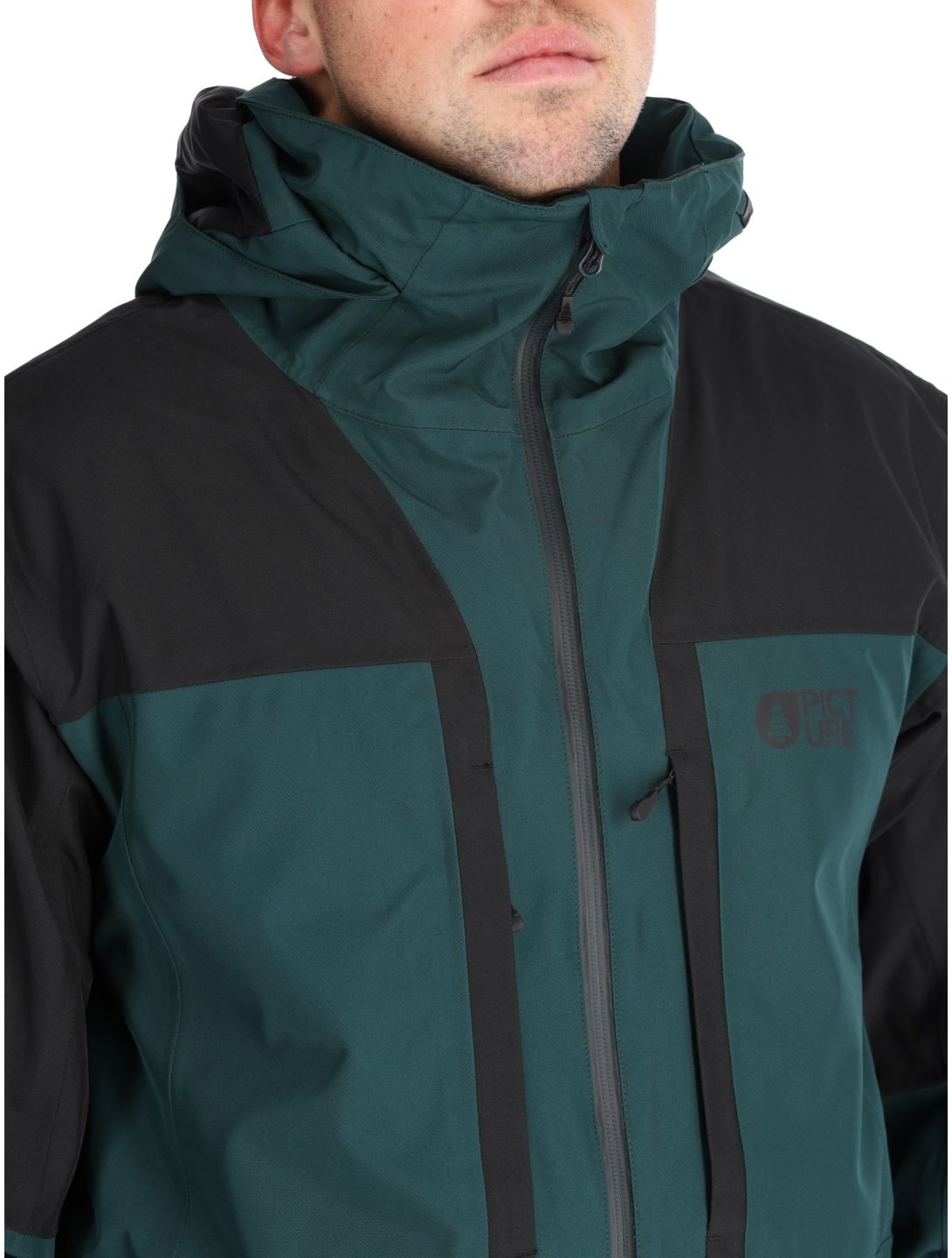 Picture, Track veste de ski hommes Black Ponderosa Pine noir, vert 