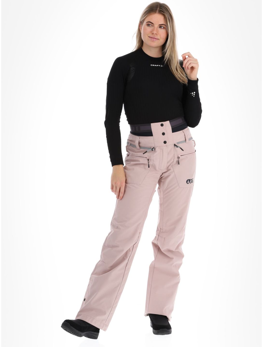 Picture, Treva pantalon de ski femmes Shadow Gray rose 