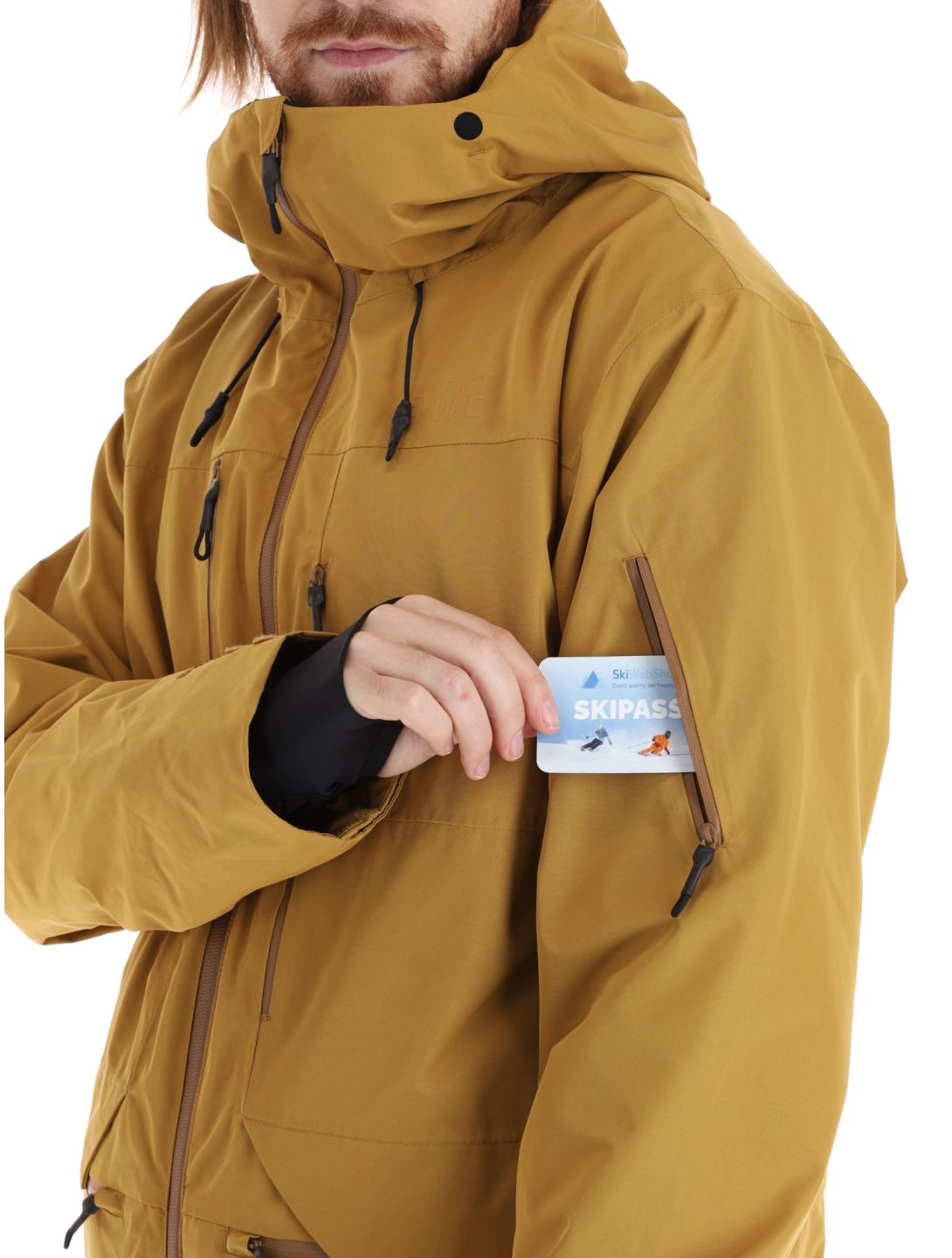 Picture, U55 veste de ski hommes Wood Thrush brun 