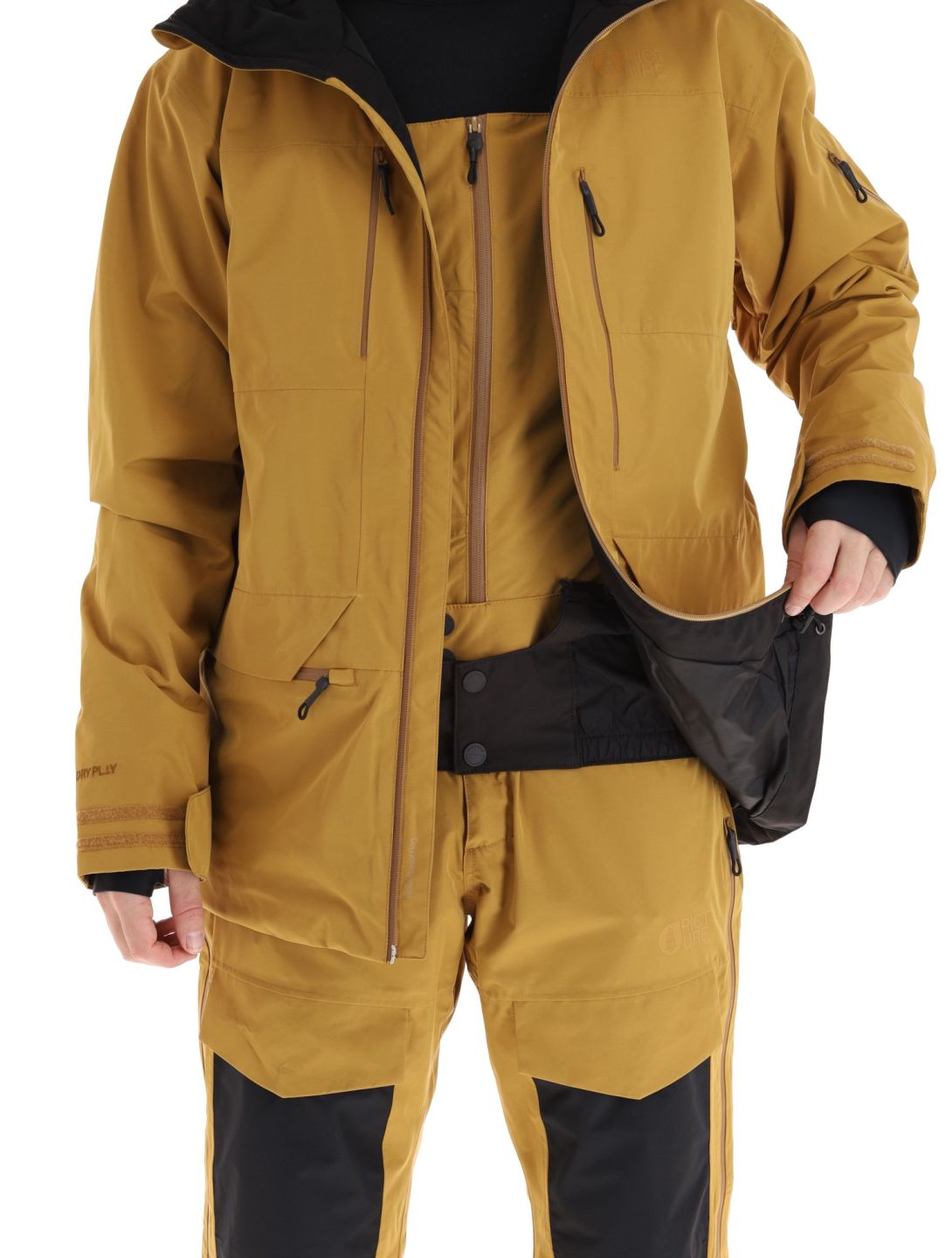 Picture, U55 veste de ski hommes Wood Thrush brun 