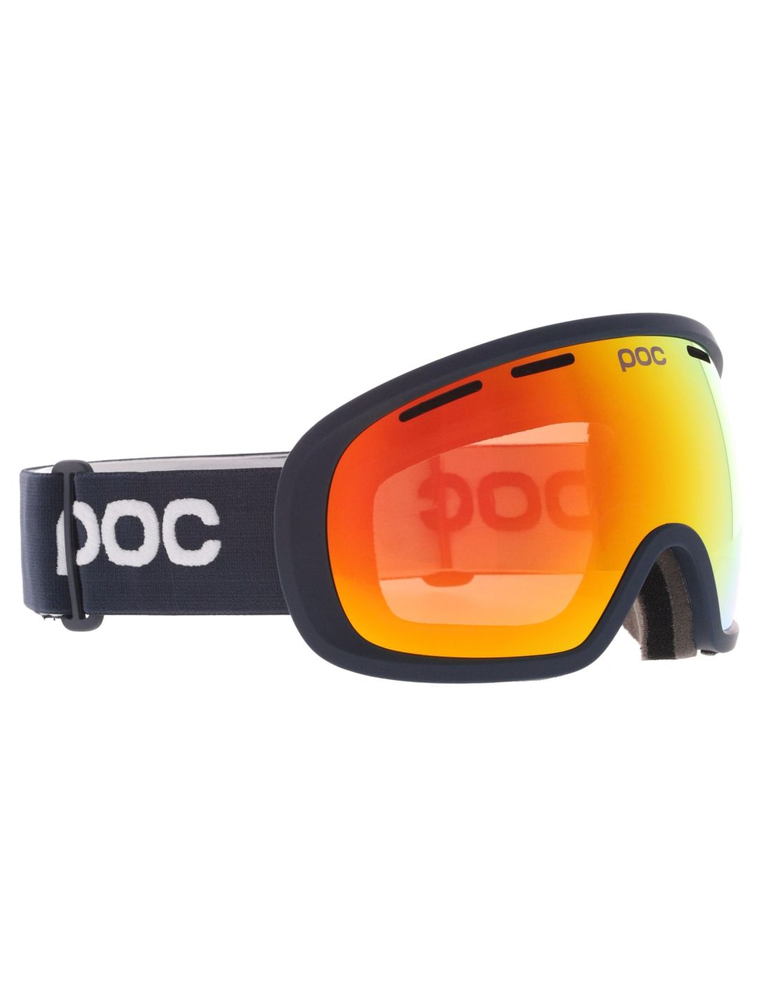 POC, Fovea lunettes de ski unisexe Apatite Navy / Partly Sunny Orange bleu, orange 