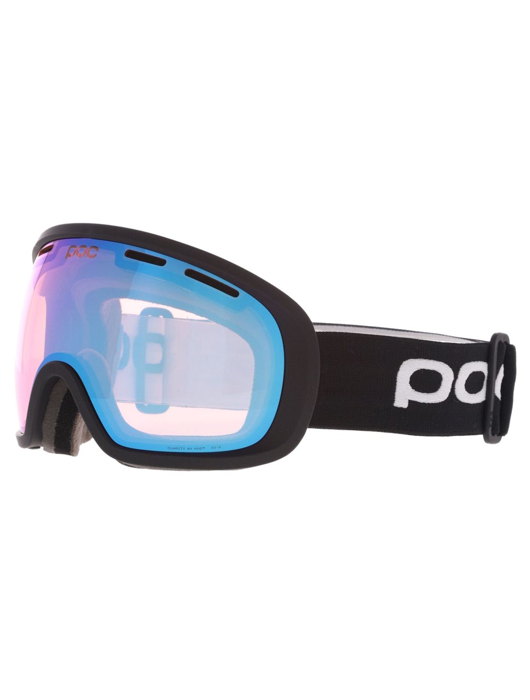 POC, Fovea Photochromic lunettes de ski unisexe Uranium Black / Photochromic / Light Pink-Sky Blue bleu, noir, rose 