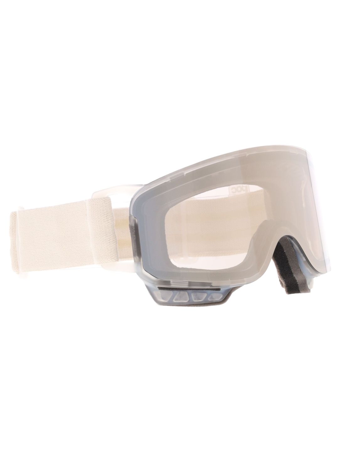 POC, Nexal Mid lunettes de ski unisexe Raw White / Partly Sunny Ivory beige, blanc 