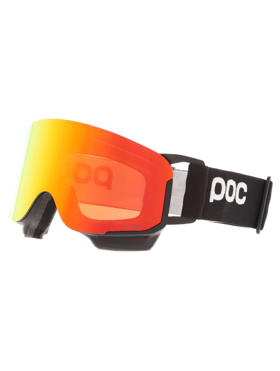 POC, Nexal Mid lunettes de ski unisexe Uranium Black / Partly Sunny Orange noir, orange 