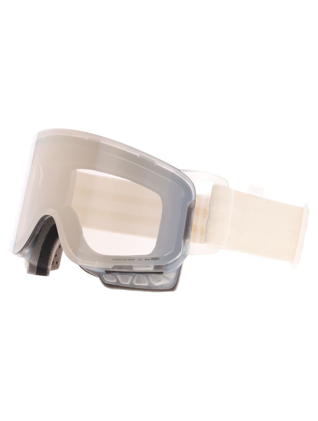 POC, Nexal lunettes de ski unisexe Raw White / Partly Sunny Ivory beige, blanc 