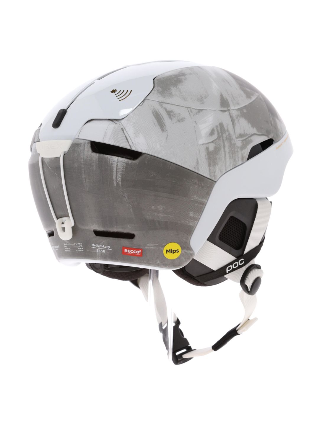 POC, Obex BC MIPS Hedvig Wessel Ed. casque de ski unisexe Stetind Grey blanc, gris 