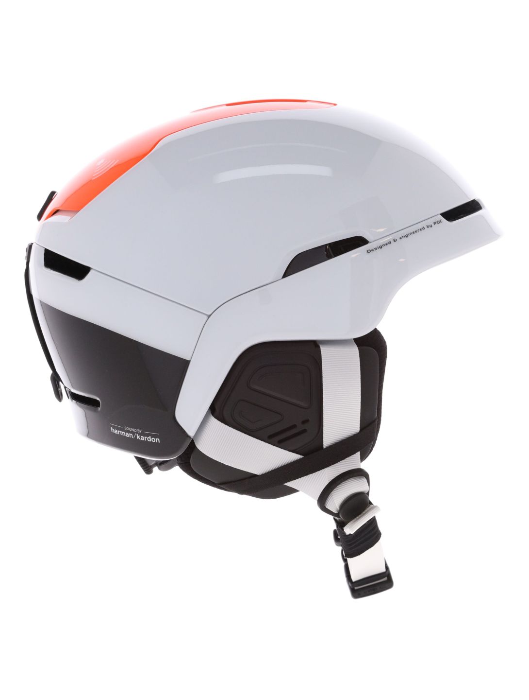 POC, Obex Connect casque de ski unisexe Hydrogen White / Fluorescent Orange AVIP blanc, orange 