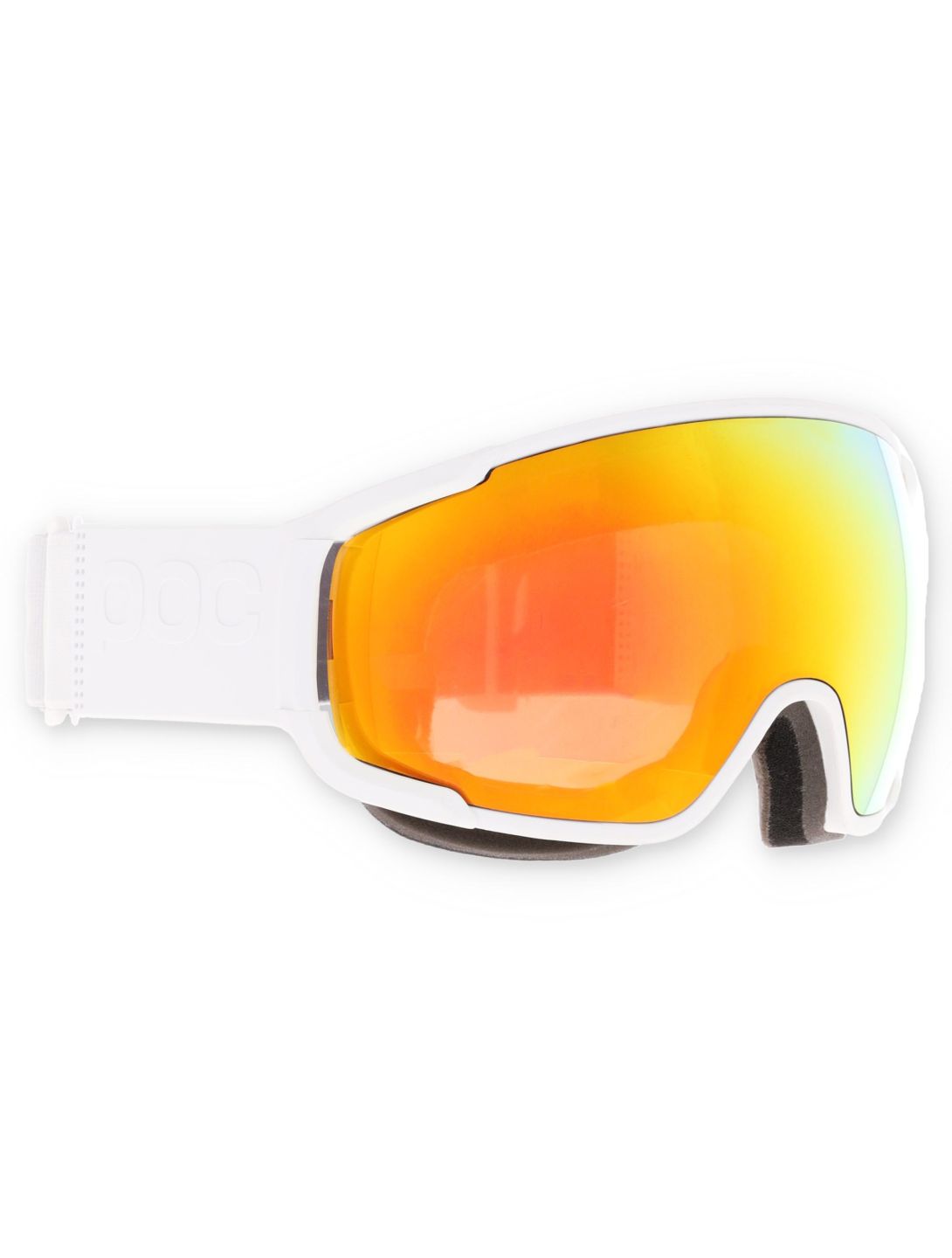 POC, Zonula lunettes de ski unisexe Hydrogen White / Partly Sunny Orange blanc, orange 