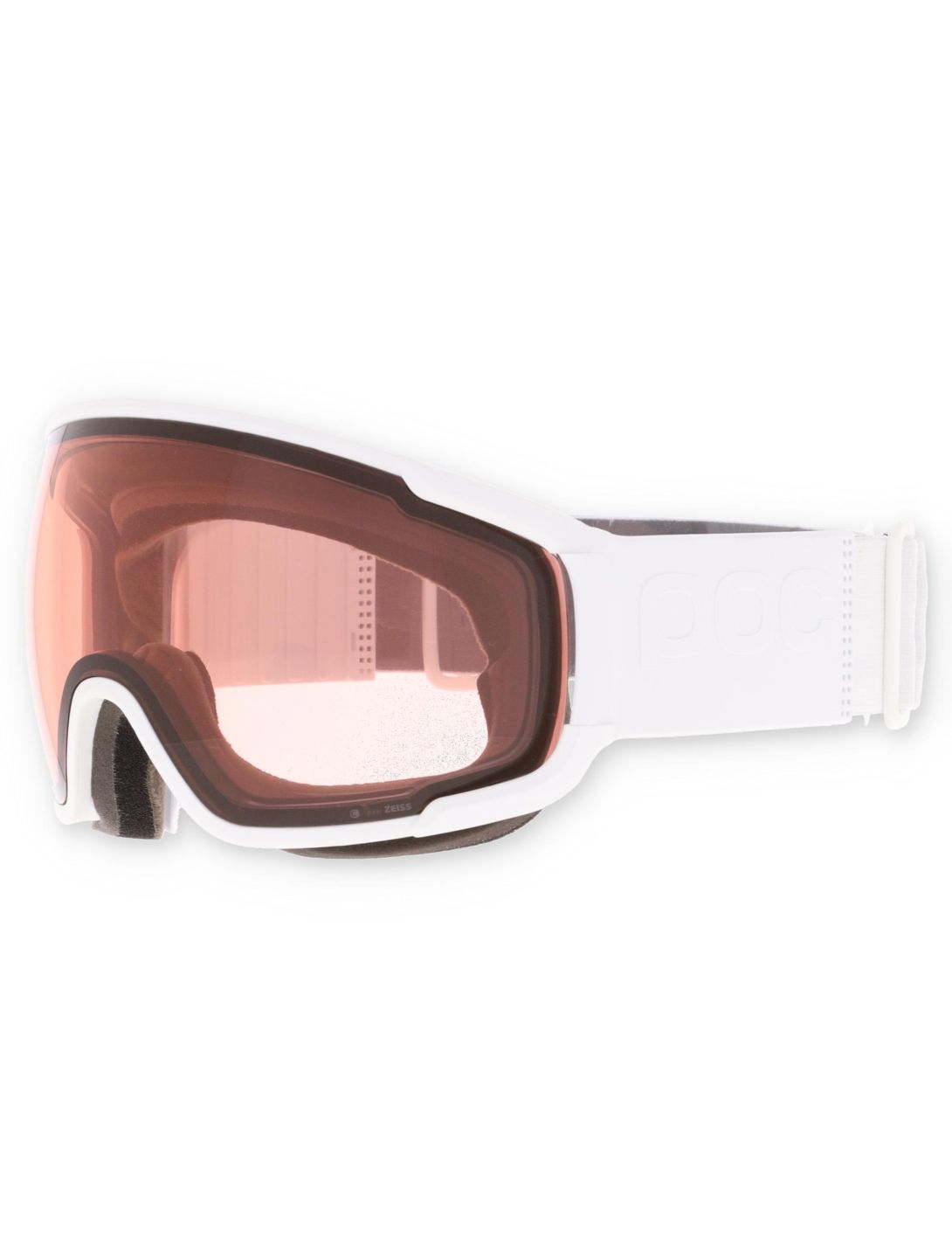 POC, Zonula lunettes de ski unisexe Hydrogen White / Partly Sunny Orange blanc, orange 