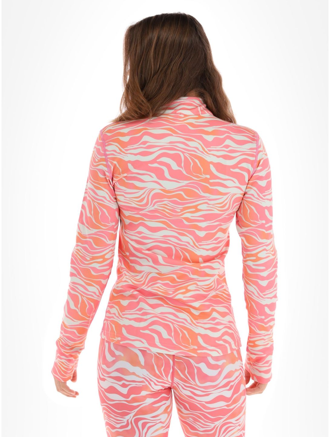 Poederbaas, Animal pull de ski femmes Zebra Pink rose 