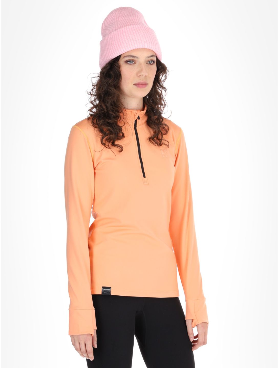 Poederbaas, Arctic pull de ski femmes Apricot orange 