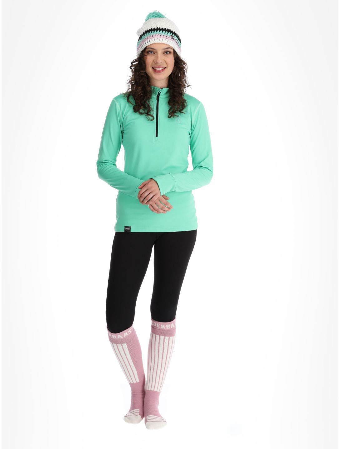 Poederbaas, Arctic pull de ski femmes Green vert 