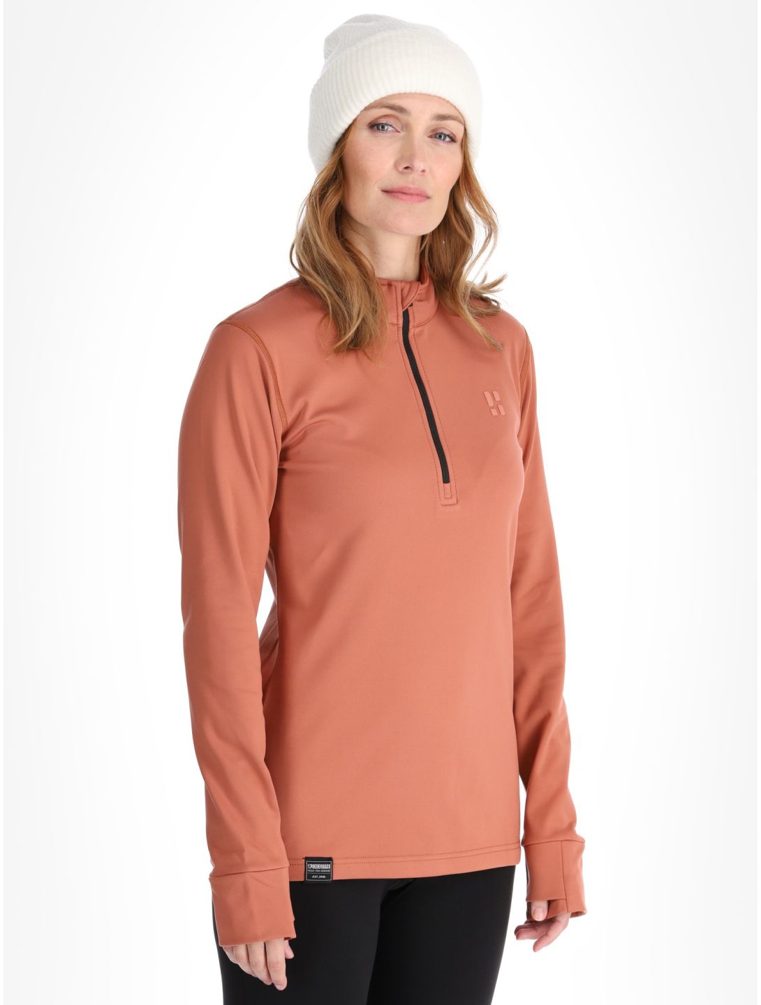 Poederbaas, Arctic pull de ski femmes Terracotta brun 