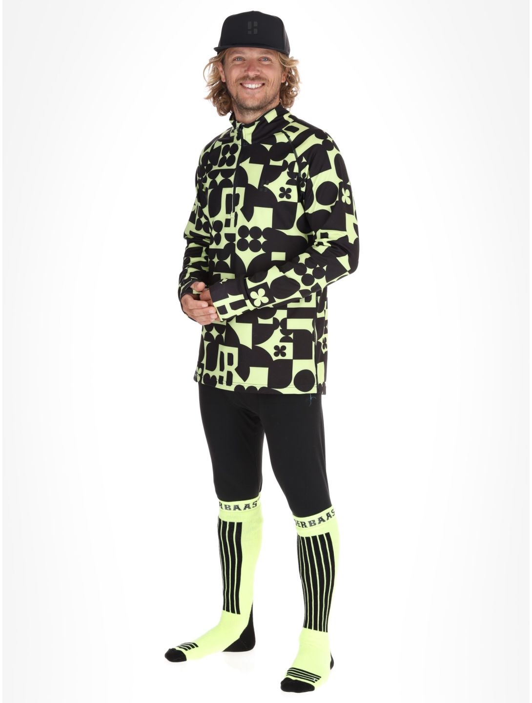 Poederbaas, Arty pull de ski hommes Matcha Green vert 