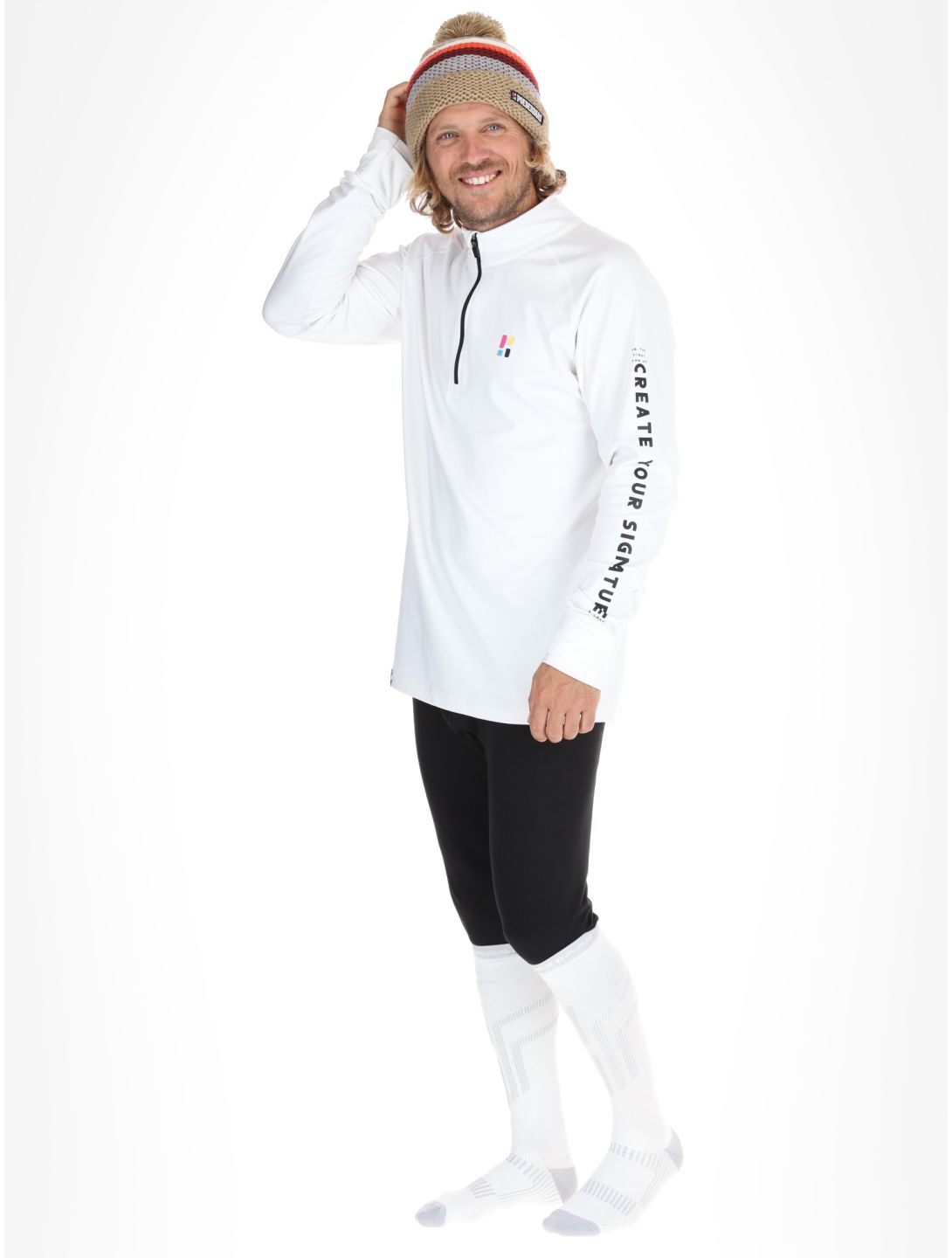 Poederbaas, Arty pull de ski hommes Off White blanc 