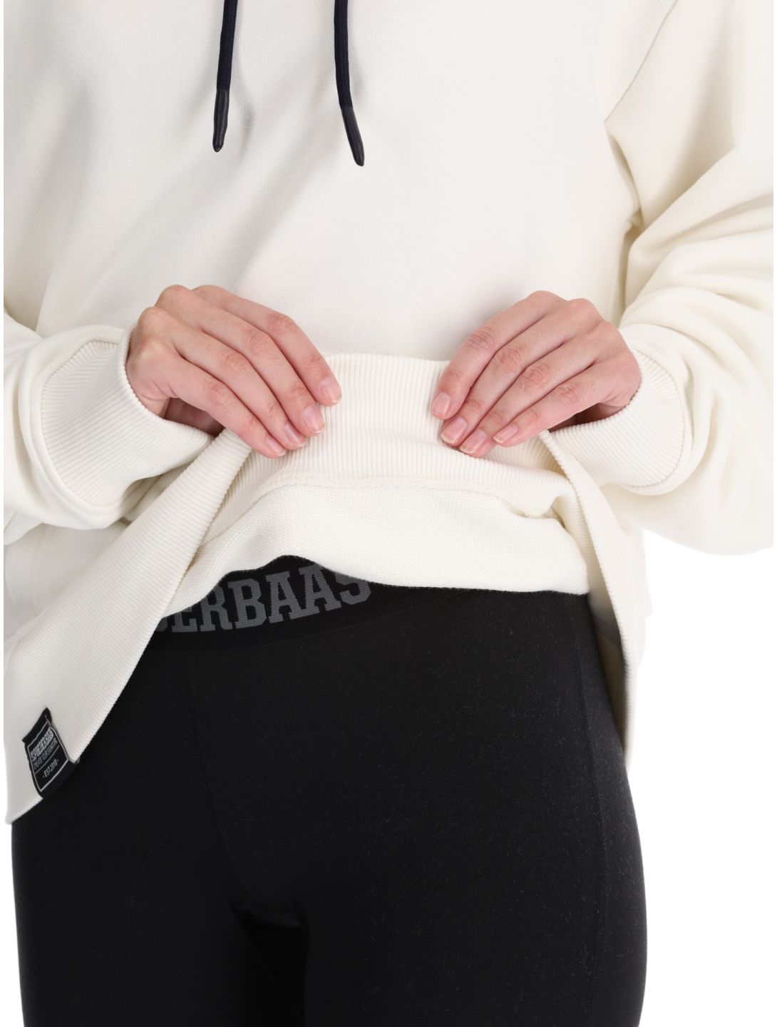 Poederbaas, Arty Hoody pull femmes Off White blanc 