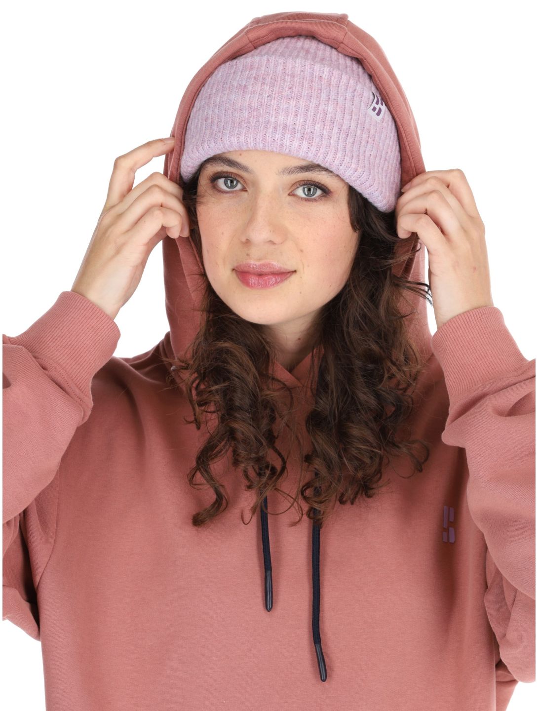 Poederbaas, Arty Hoody pull femmes Terracotta brun 