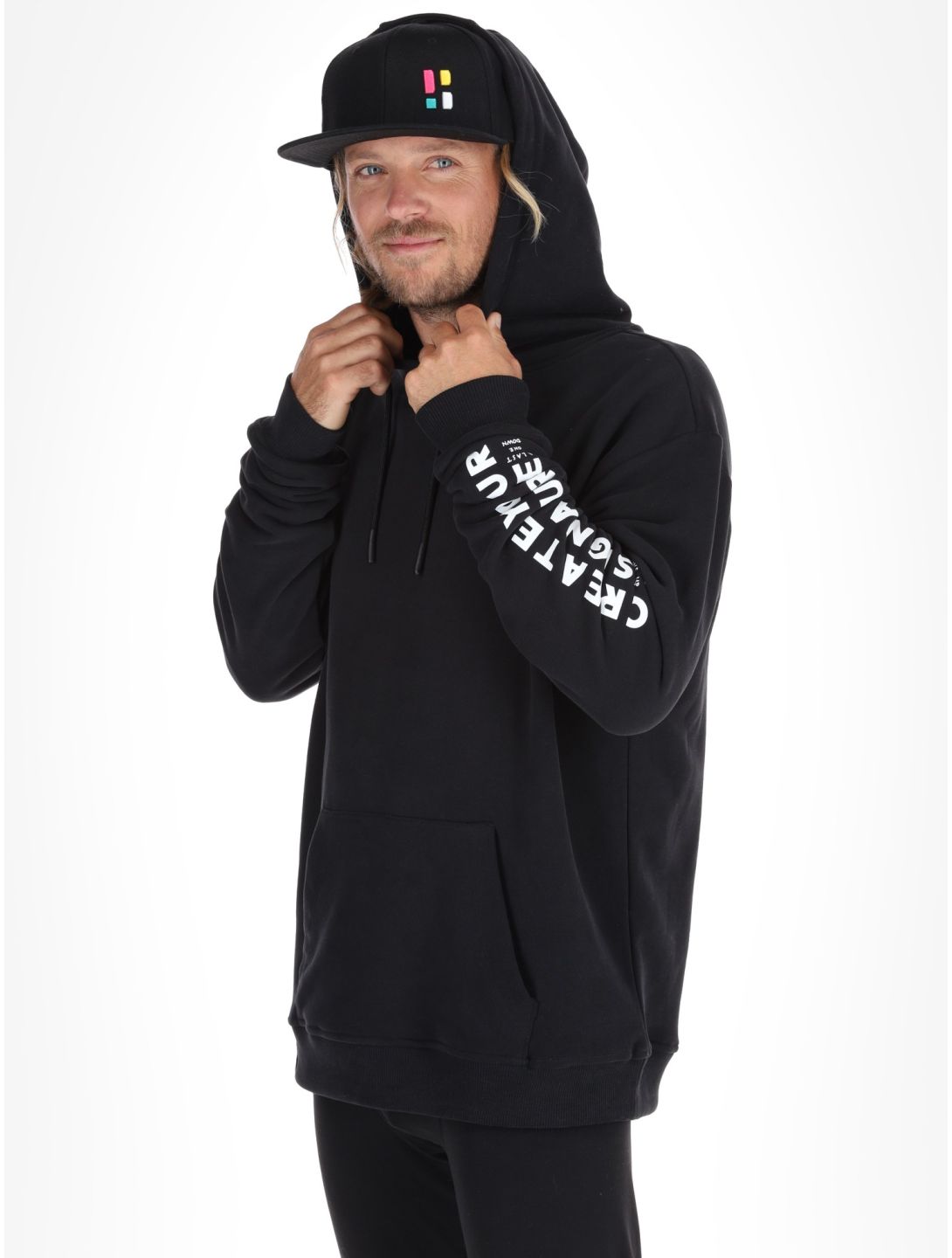 Poederbaas, Arty Hoody pull hommes Black noir 